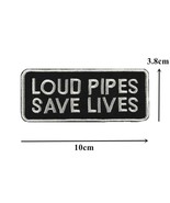 Loud Pipes Save Lives Sew On Biker Patch - $55.83 MXN