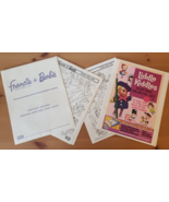 Barbie Ken Francie Fashion Designer Electric Drawing Set Guide Sheets Li... - $17.26