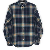 J Crew Boys Shirt Size XS Long Sleeve Slim Button Up Casual Blue Plaid - £13.28 GBP