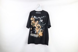 Vintage WWE Raw Mens XL Faded Rey Mysterio John Cena Wrestling T-Shirt Black - £77.63 GBP