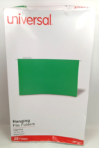 UNIVERSAL Hanging File Folders 1/5 Tab 11 Point Stock Legal Green 25/Box... - £6.25 GBP