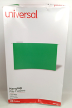 UNIVERSAL Hanging File Folders 1/5 Tab 11 Point Stock Legal Green 25/Box... - $8.00