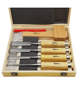ROX Wood 8-Pieces Woodworking Carving Tool Chisel Set With Red Beech Woo... - $738.50 MXN