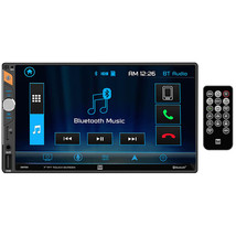 DM720 Dual 7&quot; Mechless Double Din Receiver W/ Bluetooth &amp; Remote NAVIGATION NEW - £144.68 GBP