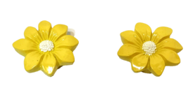 Vintage Sunflower Resin Button Covers for Button Up Blouse Top 1 in Lot of 2 - £9.86 GBP