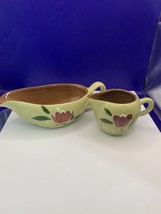 STANGL Pottery &quot;MAGNOLIA&quot; Gravy Boat And Creamer - $25.00