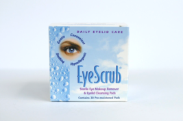 Eye Scrub Sterile Eye Makeup Remover Eyelid Cleansing Pads 30 ct Exp 02/... - £17.31 GBP