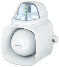 Seco-Larm SH-816S-SQ/C Self-Contained Siren W/Strobe Light, White w/Clear Light - £59.75 GBP