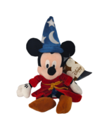 Disney Fantasia 2000 Sorcerer Mickey Bean Bag Plush 8&quot; Stuffed Toy w/ Tags - $169.16 MXN