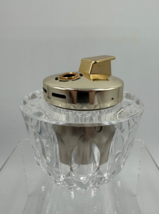 CORONA i11 Cut Glass Table Gas Lighter Japan Vintage Very Clean - $28.88