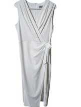 MARC NEW YORK PERFORMANCE Womens Ivory Faux Wrap Wide Leg Jumpsuit 10  - $503.58 MXN
