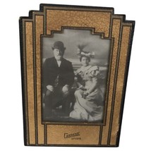 Vtg Antique Photograph Couple wearing hats Cassens Studio Winthrop Atkin... - $14.84