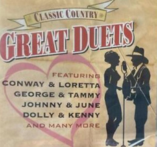 Classic Country Great Duets Music CD Conway Loretta George Tammy Johnny June - £9.52 GBP