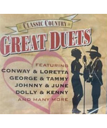 Classic Country Great Duets Music CD Conway Loretta George Tammy Johnny ... - £9.55 GBP