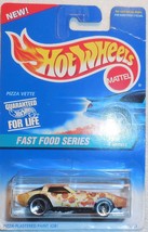 1996 Hot Wheels Fast Food Series #1 of 4 cars &quot;Pizza Vette&quot; Collect #416 On Card - £2.79 GBP