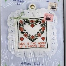 Vintage New Berlin Co Pillow Talk Cross Stitch Kit Love - £17.13 GBP