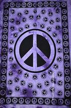 Traditional Jaipur Tie Dye Peace Symbol Wall Art Poster, Wall Decor, Boh... - £9.43 GBP