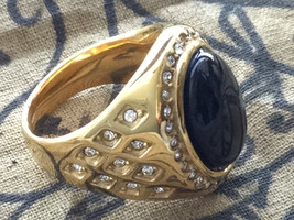 Rare Blessed Black Leklai Magic Gold Ring Lucky Protective Powerful Magi... - $14.99