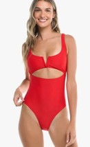 Body Glove Standard Smoothies Eli Solid One Piece Swimsuit V-Wire Red Size XS - £59.78 GBP
