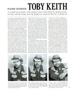 Toby Keith 2 page original clipping magazine photo #N2918 - $75.39 MXN