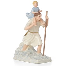 Lenox St Christopher Carrying Baby Jesus Figurine Patron Saint of Travelers NEW - $30.00