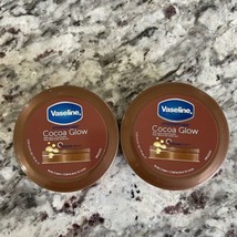 2x Vaseline Cocoa Glow Cocoa Butter Body Cream Soft &amp; Glowing Skin 2.53 ... - £11.63 GBP