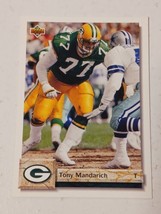 Tony Mandarich Green Bay Packers 1992 Upper Deck Card #237 - £0.76 GBP