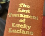 The Last Testament of Lucky Luciano Martin A Gosch 1975 First Edition - $9.89