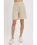 RISEN High Rise Pleated Front Shorts - $59.55 CAD