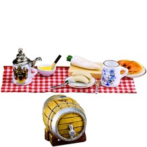 Oktoberfest Snack 1.790/7 Reutter w Beer Barrel Picnic DOLLHOUSE Miniature - £55.56 GBP