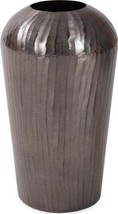 Vase HOWARD ELLIOTT Chiseled Dark Bronze Accents Carbon Black Aluminum - $389.00