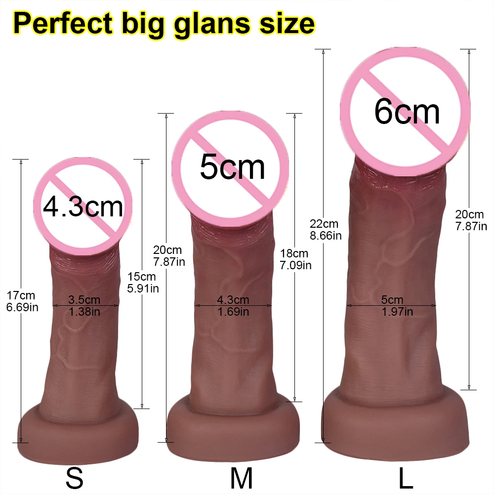 Skin feeling realistic as new flesh big glans a soft a saon silicone suction cup cheap thumb200