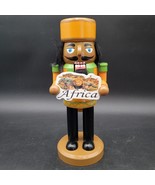 Santa&#39;s Workshop &quot;Africa&quot; Wooden Christmas Holiday Decor Nutcracker 9.5&quot; - €4,21 EUR