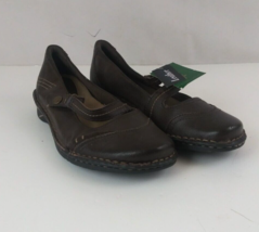 NWT Thom McAn Hawthorne Women&#39;s Brown Leather Mary Jane Shoes Size 8.5M - $29.09