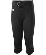Wilson WTF5717 Youth Football Pants with snaps, Black, Large - £20.28 GBP