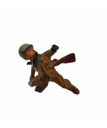 Vintage Military Iron WW1 Combat Toy Soldier Battle 3.6&quot; - $38.97 CAD