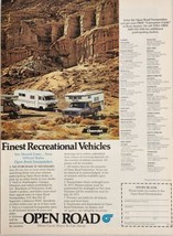 1973 Print Ad Chevrolet Recreational Vehicles Motorhome &amp; Pickup with Camper  - £14.13 GBP