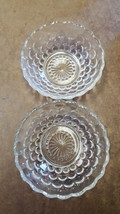 Pair of Anchor Hocking Bubble Dessert Dish Clear. Excellent Used Condition. - $14.70