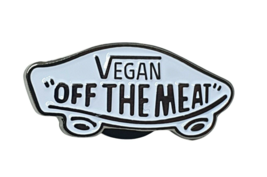 Distintivo di pin vegano Vegan OFF THE CARNE Spilla smaltata Regalo... - £3.46 GBP