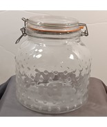 Vintage Home Essentials Hobnail Oversized Clear Glass Canister/ Jar Coll... - £25.69 GBP