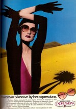1984 Bausch &amp; and Lomb Sunglasses Sexy Vintage Print Ad 1980s - £4.74 GBP