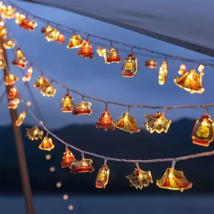 Camping String Lights 10 LED Lights Camper Tent Lantern 79-inch Battery ... - $18.39