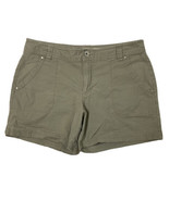 DKNY Women Size 10 (Waist 33&quot;)Green Hiking Short Inseam 4.5&quot; - $11.30