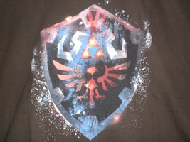 TeeFury Zelda XXXL &quot;Epic Hylian Shield&quot; Legend of Zelda Link Shirt BROWN - $16.00