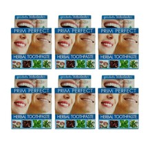 6 x Natural Herbal Clove Toothpaste Prim Perfect Intensive Formula Whitening 25g - £21.01 GBP