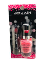 Wet-Wild C536A Dark Wine Lipstick:3.6gm/Megalast Salon Nail Color:13.5ml. 1set. - $14.73