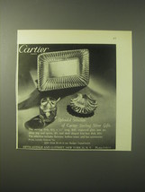 1948 Cartier Ad - Serving Dish, Jam Jar and Bon-Bon Dish - Splendid selection - £13.82 GBP