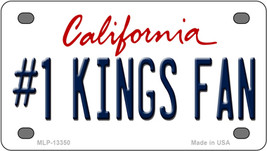 Number 1 Kings Fan Hockey California Novelty Mini Metal License Plate Tag - £11.81 GBP