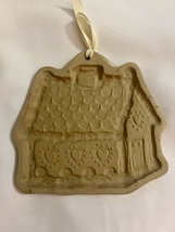 Brown Bag Cookie Art Stoneware Mold 1993 GINGERBREAD HOUSE Hill Design - £12.01 GBP
