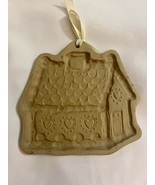 Brown Bag Cookie Art Stoneware Mold 1993 GINGERBREAD HOUSE Hill Design - £11.99 GBP
